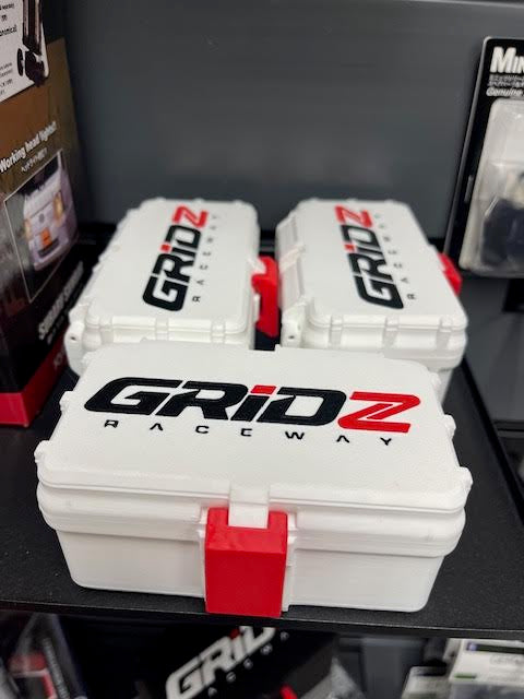 GRIDZ Battery Box (White) 32 AAA batteries capacity