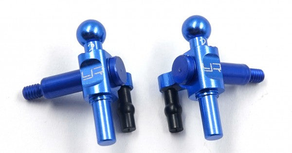Yeah Racing Kyosho Mini-Z Aluminum Steering Knuckles (Blue) (2) (+2 Camber) KYMR-012DB