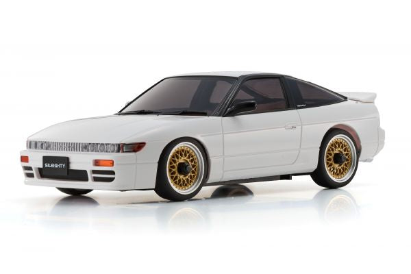 *PRE-ORDER for late July arrival* MINI-Z AWD NISSAN SILEIGHTY Ready Set White 32660W