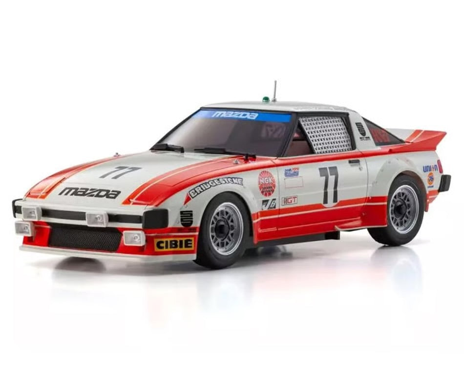 Kyosho MR-04 RWD Mini-Z Readyset w/1979 Mazda Savanna RX-7 (Red/White) w/KT-531P 2.4GHz Radio

Part#: KYO32365R