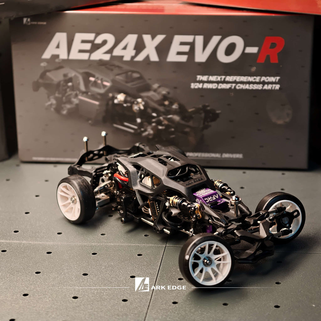 *Pre-Order* Late September arrival subject to change ARKEDGE AE24X EVO-R 1/24 SCALE RWD RC DRIFT CHASSIS[Pre-Assembled]