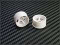 PN Racing Mini-Z 2WD Machine Cut 5 Spoke Rear Wheel R1 White Part Number: 205WR1