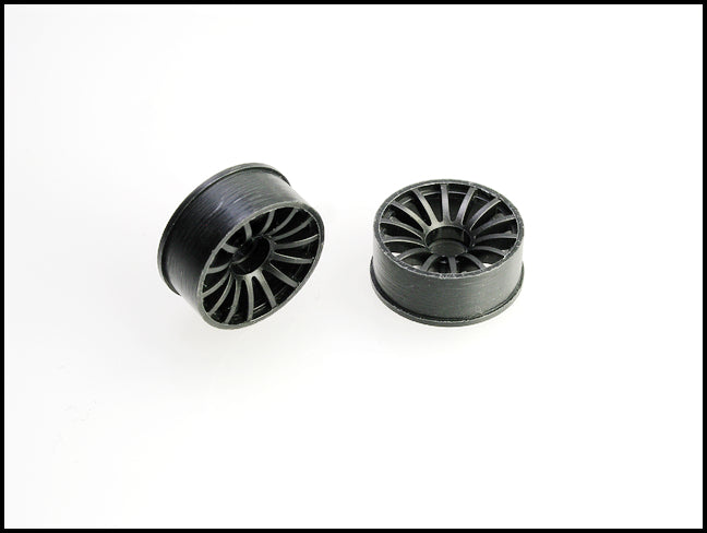 PN Racing Mini-Z 2WD Machine Cut 16 Spoke Front Wheel F0 Black Part Number: 216BF0