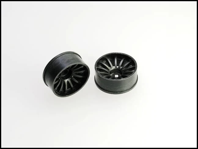 PN Racing Mini-Z 2WD Machine Cut 16 Spoke Front Wheel F2 Black Part Number: 216BF2