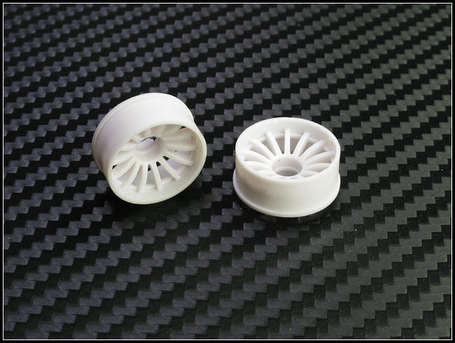 PN Racing Mini-Z 2WD Machine Cut 16 Spoke Front Wheel F2 White Part Number: 216WF2