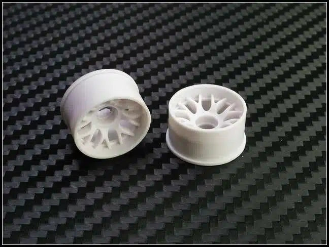 PN Racing Mini-Z 2WD Machine Cut BBS Rear Wheel R0 White Part Number: 288WR0