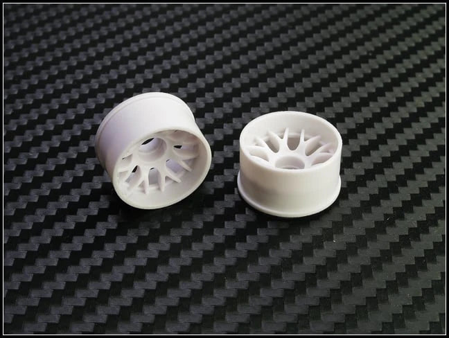 PN Racing Mini-Z 2WD Machine Cut BBS Rear Wheel R1 White Part Number: 288WR1