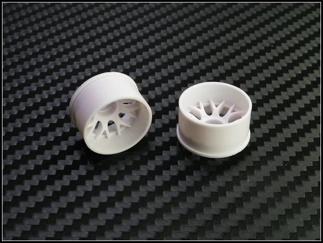 BBS PN Racing Mini-Z 2WD Machine Cut BBS Rear Rim R3 2 pcs White 288WR3