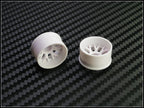 BBS PN Racing Mini-Z 2WD Machine Cut BBS Rear Rim R3 2 pcs White 288WR3