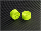 PN Racing Mini-Z 2WD Machine Cut BBS Rear Wheel R0 Yellow Part Number: 288YR0