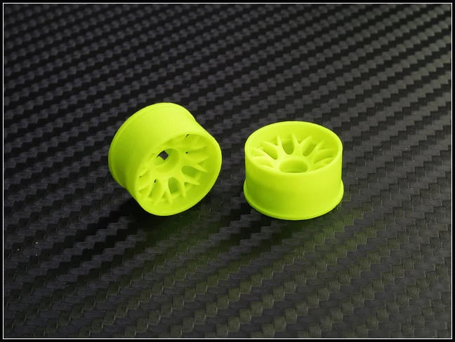 PN Racing Mini-Z 2WD Machine Cut BBS Rear Wheel R0 Yellow Part Number: 288YR0