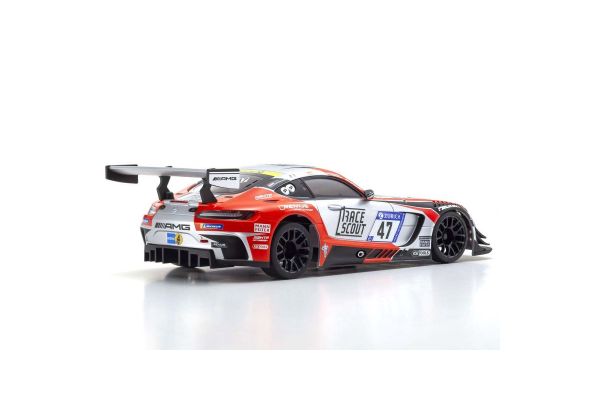 Kyosho Mini-Z MR-04W-MM Mercedes AMG GT3 No.47 Nuremberg 2018 Pre-Painted Body (Silver/Orange)