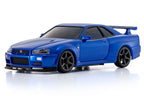 *PRE-ORDER for late July arrival* MINI-Z AWD NISSAN SKYLINE GT-R R34 V.specⅡNür Metallic Blue 32629MB