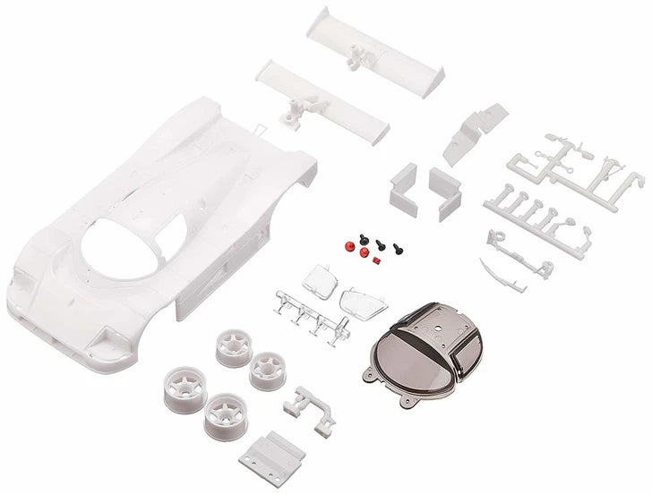 Mini-Z 1-28 SAUBER MercedesC9 White LM body set (w-Wheel) (unpainted) F: 2.7 (N) R: 0.8 (W) [Kyosho] MZN193