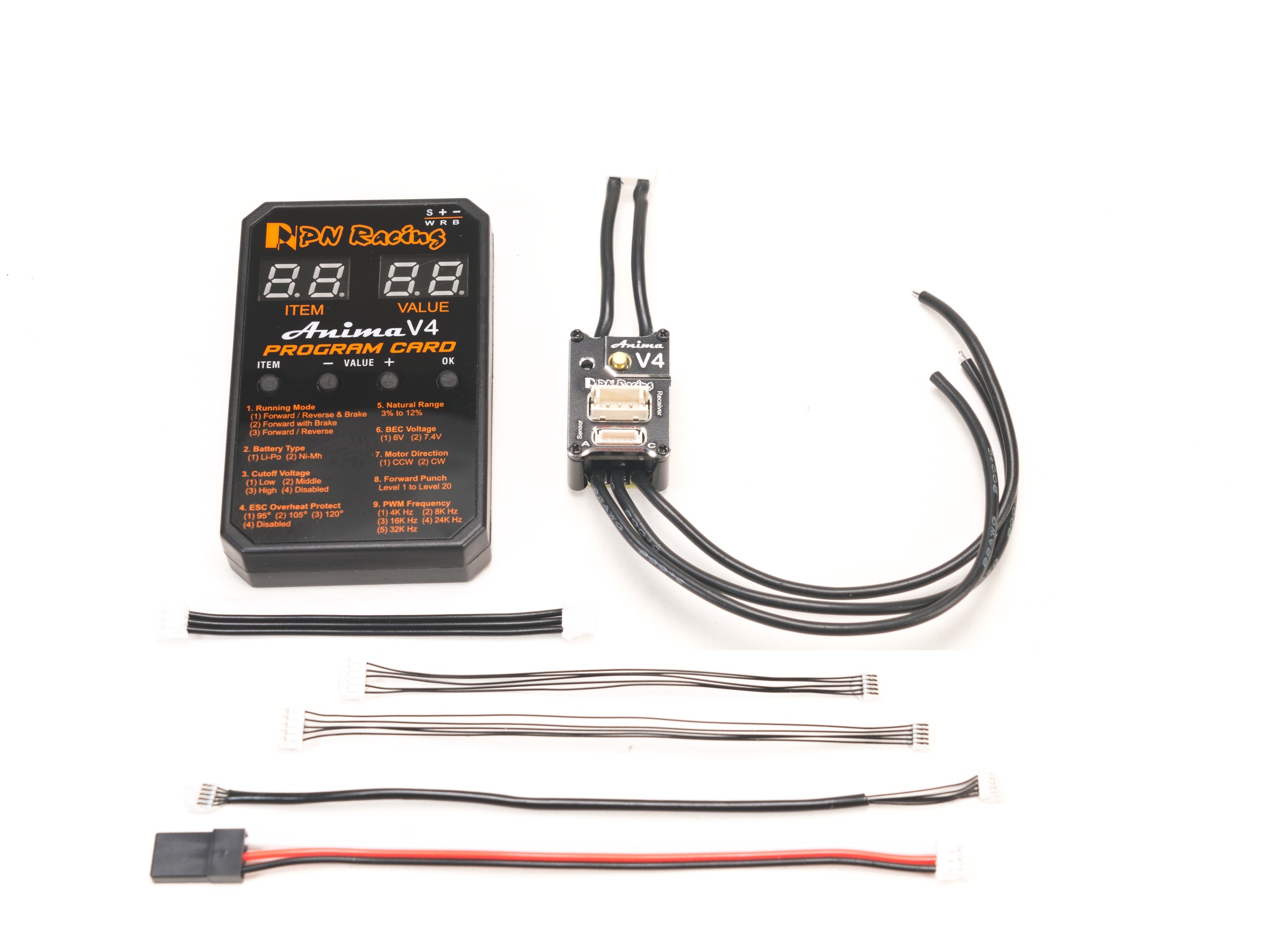 PN Racing Anima V4 30A 1/28 Sensored Brushless ESC (Black)