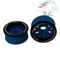 Special Edition Silver Horse (-1 OFFSET) Blue Racing 2WD “JUD” Rear 11mm  Threaded Carbon-Fiber Reinforced EVO Wheels