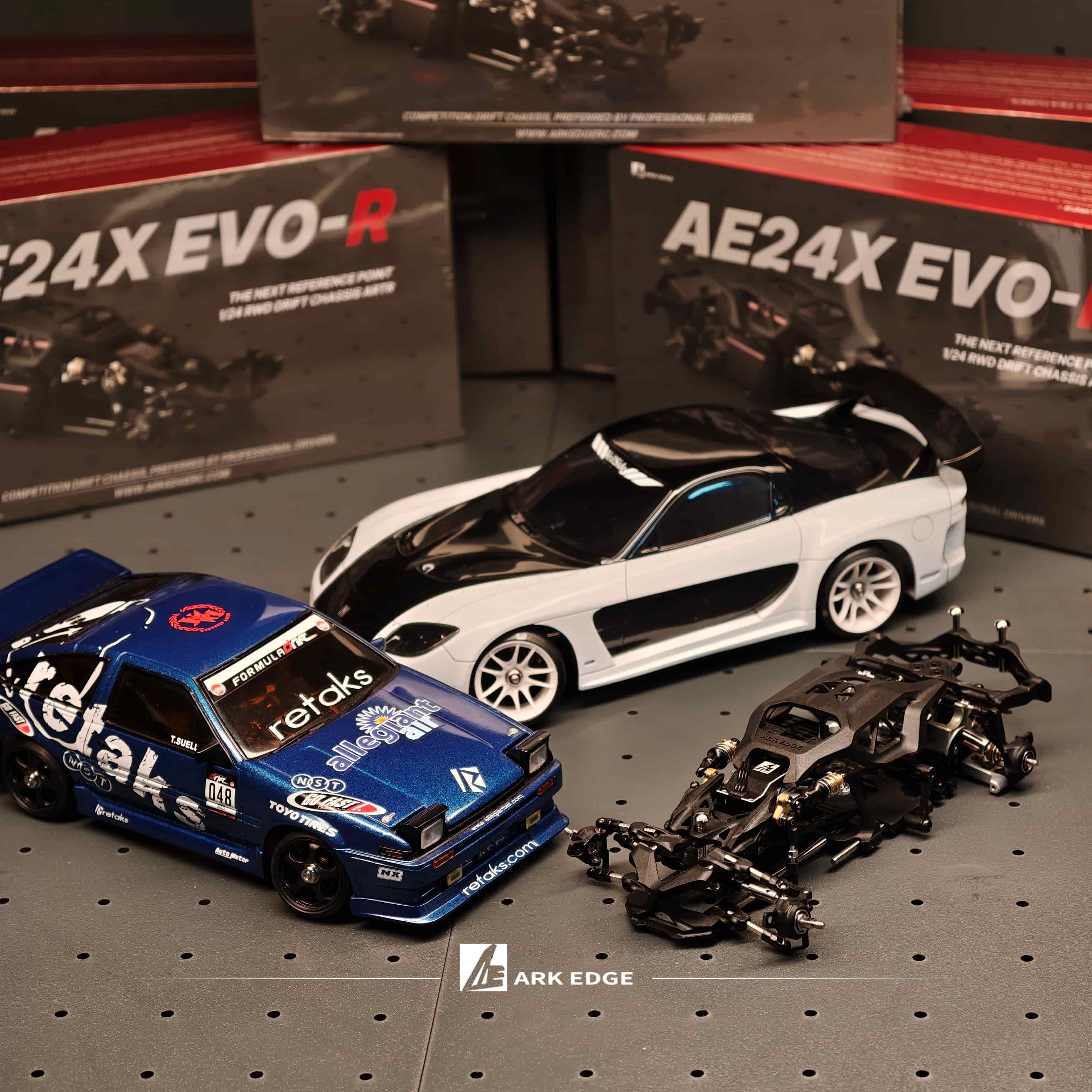 *Pre-Order* Late September arrival subject to change ARKEDGE AE24X EVO-R 1/24 SCALE RWD RC DRIFT CHASSIS[Pre-Assembled]