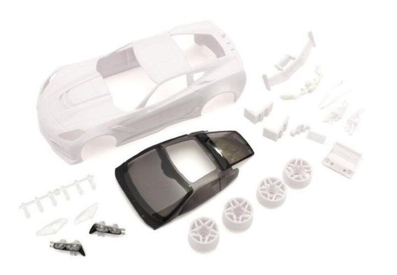 Corvette ZR1 White Body Set w/Wheel MZN196