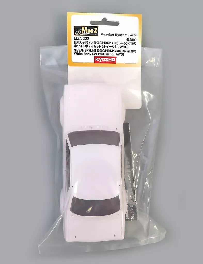 Skyline GT-R KPGC10 Racing 1972 White Body set MZN222