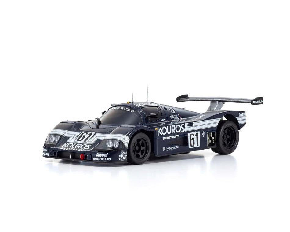 Kyosho MR-04 RWD Mini-Z Readyset w/Sauber Mercedes C9 1988 Body (Blue) w/KT-531P 2.4GHz Radio

Part#: KYO32362KR