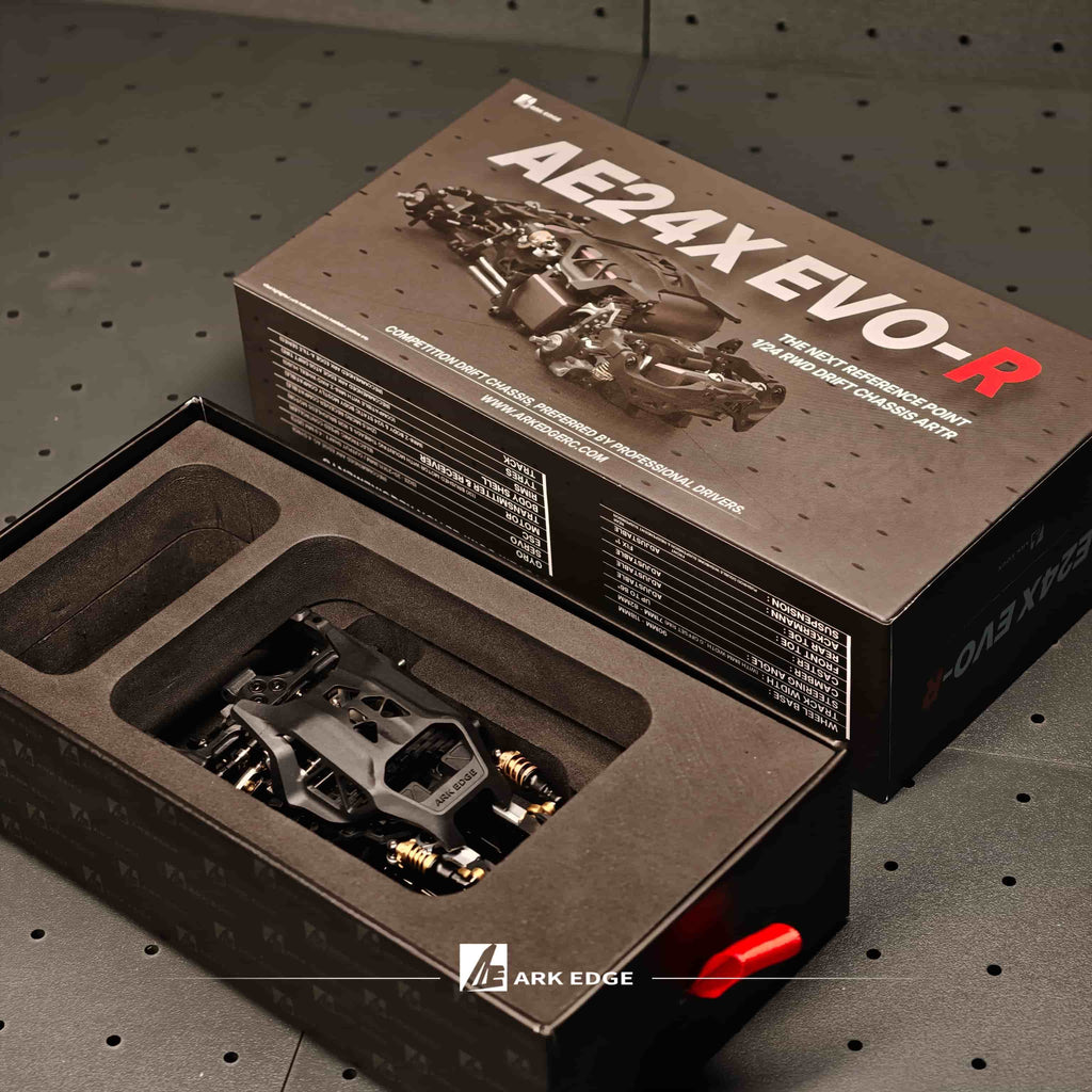*Pre-Order* Late September arrival subject to change ARKEDGE AE24X EVO-R 1/24 SCALE RWD RC DRIFT CHASSIS[Pre-Assembled]
