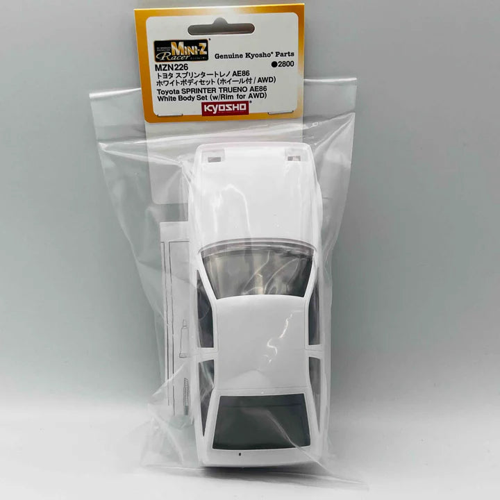 Toyota SPRINTER TRUENO AE86 White Body set w/rim MZN226