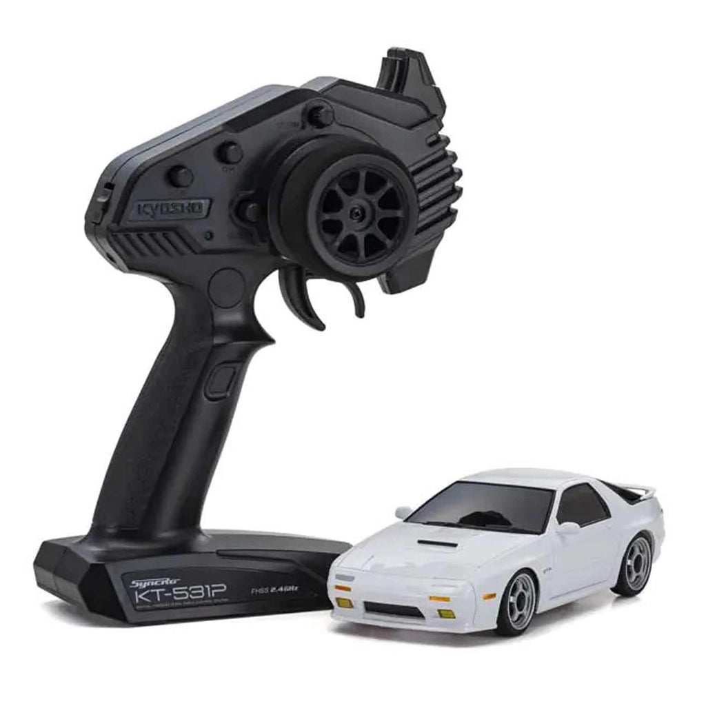 Kyosho Mazda Savanna RX-7 FC3S White Autoscale Collection 1:27.52 Scale. Part Number: MZP464W