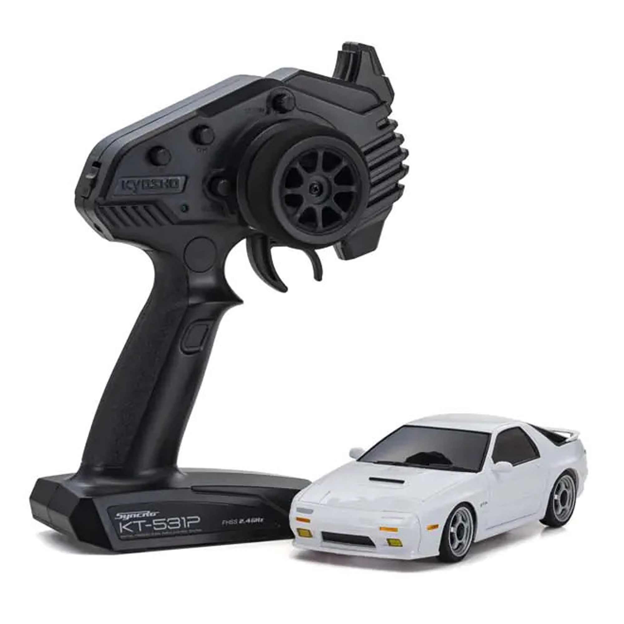 Kyosho Mazda Savanna RX-7 FC3S White Autoscale Collection 1:27.52 Scale. Part Number: MZP464W