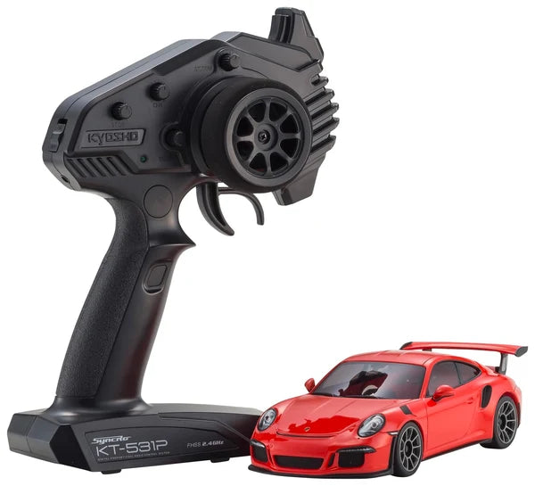 Kyosho MR-04 RWD Mini-Z ReadySet w/Porsche 911 GT Body (Red) w/KT-531P 2.4GHz Radio