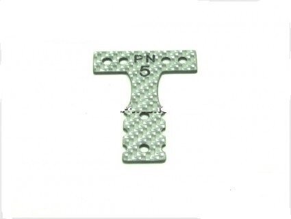 PN Racing Mini-Z MR03 MM Silver Carbon T-Plate #5 Part Number: MR3003S