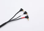 RRE016 Reflex Racing 2mm Bullet Plug Charging Cable - Black and Silver