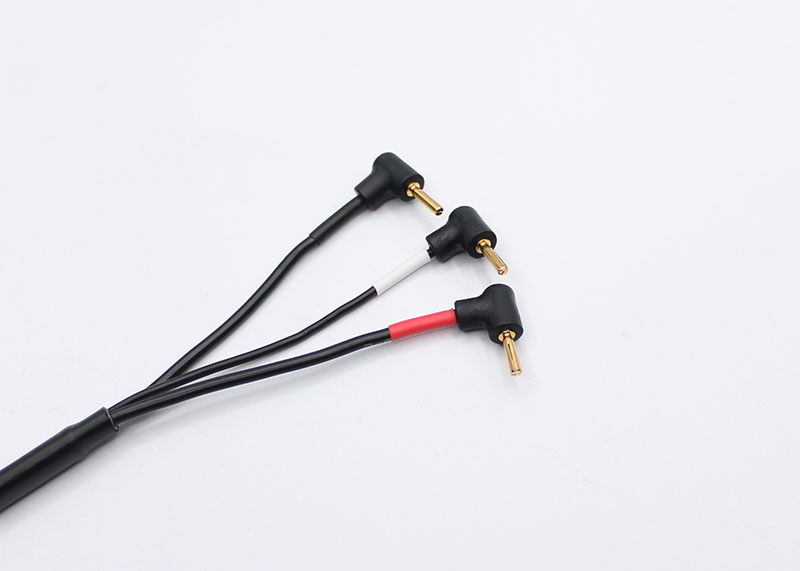 RRE016 Reflex Racing 2mm Bullet Plug Charging Cable - Black and Silver
