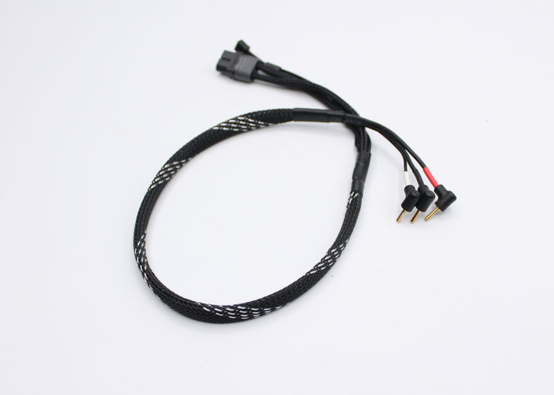 RRE016 Reflex Racing 2mm Bullet Plug Charging Cable - Black and Silver
