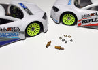 RX516V2 Reflex Racing Titanium Reverse Thread Adjustable Front Axles