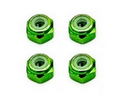 Marka Racing - Aluminum Wheel Lock Nut - 2mm - Green - 4pcs