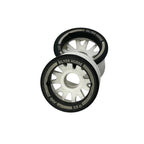 NEXX Racing Products  (New Sizes) Special Edition Silver Horse White Wheels EVO 2WD Rear Racing "JUD" Threaded carbon-fiber (+3 OFFSET)