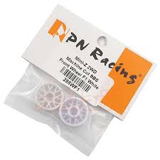 BBS PN Racing Mini-Z 2WD Machine Cut BBS Front Rim F1 2 pcs White 288WF1