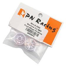 BBS PN Racing Mini-Z 2WD Machine Cut BBS Front Wheel F2 White 288WF2