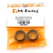 PN Racing Mini-Z KSK Compound RCP Radial 11mm Tire 35 Shore (2pcs) Part Number: KSK2835