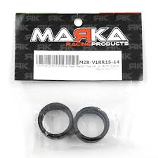Marka V5 Mini-Z RCP Rubber Rear Radial Tire 15 degree medium 14mm (1 Pair) MZR-V1RR15-14