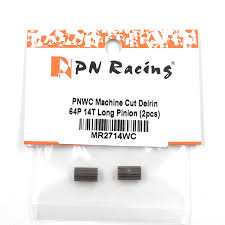 PN Racing PNWC Machine Cut Delrin 64P 14T Long Pinion (2pcs) (Brown) MR2714WC