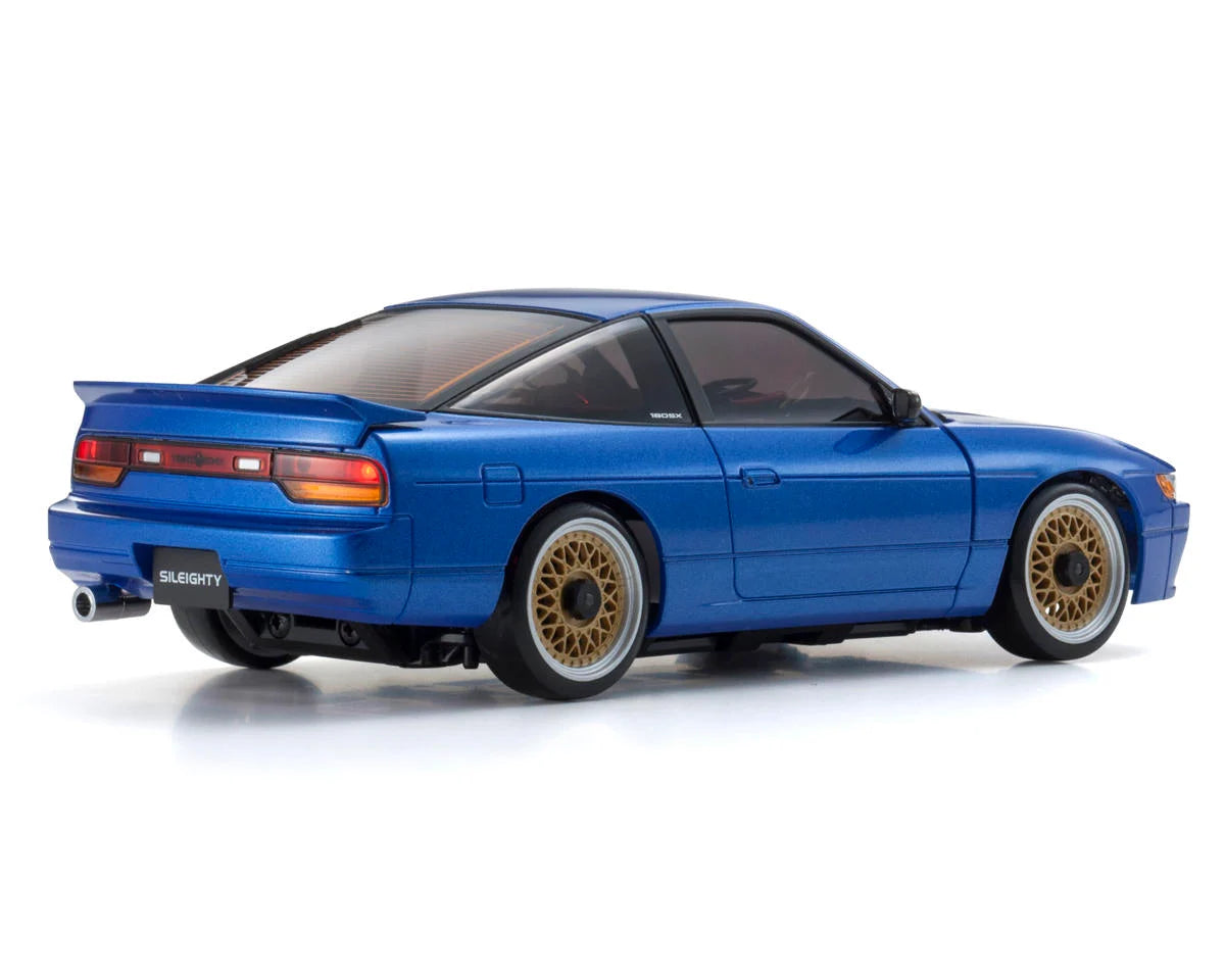 *PRE-ORDER for late July arrival* Kyosho MA-020 AWD Mini-Z Ready Set w/Nissan Sileighty Blue Body 32660BL