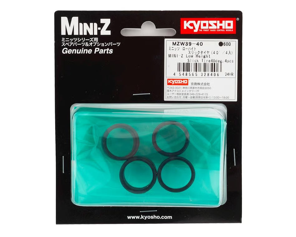 MINI-Z Low Height Slick Tire 40deg.4pcs. MZW39-40