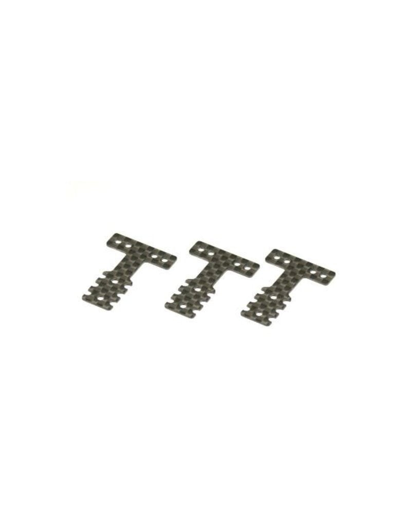 Kyosho Mini-Z MR-03 MM/LM Carbon Fiber Rear Suspension Plates (Soft) (3)