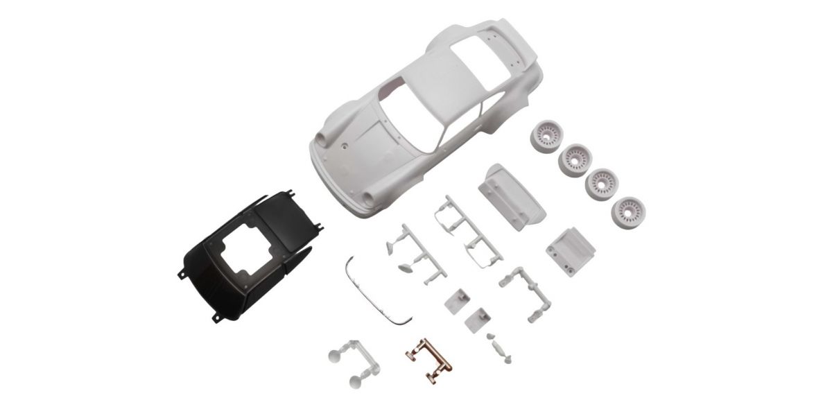 Kyosho Mini-Z Porsche 934 RSR White Body set (w/rims)