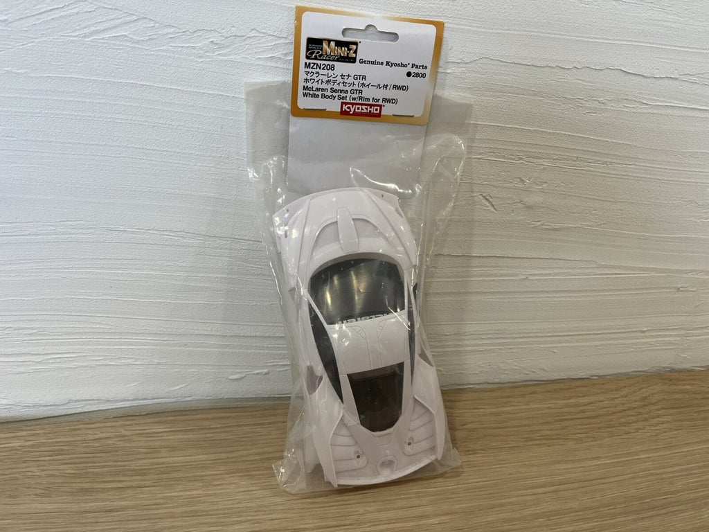 Kyosho McLaren Senna GTR White Body set w/Wheels MZN208 *Wheel Base 98mm*