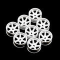 Yeah Racing Mini-Z AWD 11mm 5-Spoke Wide Rims Set (White) (0mm/+1mm/+2mm/+3mm)