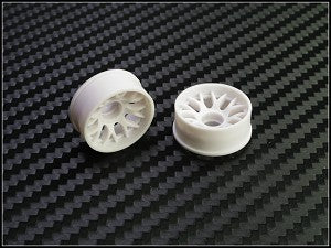 BBS PN Racing Mini-Z 2WD Machine Cut BBS Front Wheel F2 White 288WF2